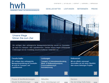Tablet Screenshot of hwh-transport.eu